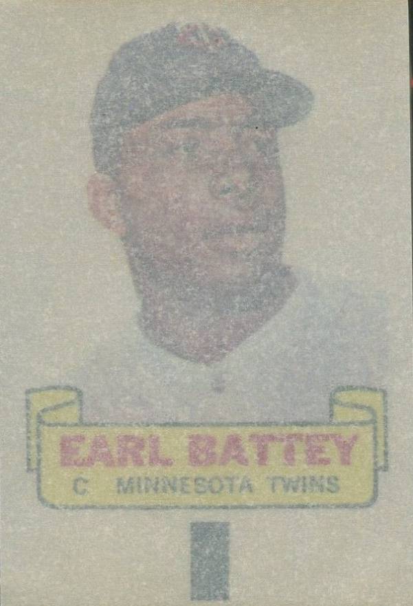 1966 Topps Rub-Offs Earl Battey #8 Baseball Card