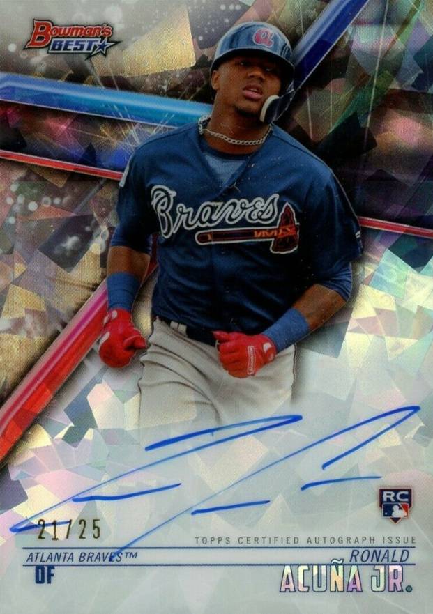 2018 Bowman's Best Best of 2018 Autographs Ronald Acuna Jr. #B18RA  Baseball Card