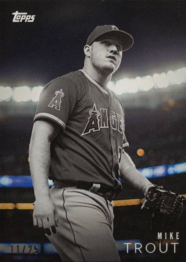 2018 Topps on Demand Black & White Mike Trout #2B Baseball Card