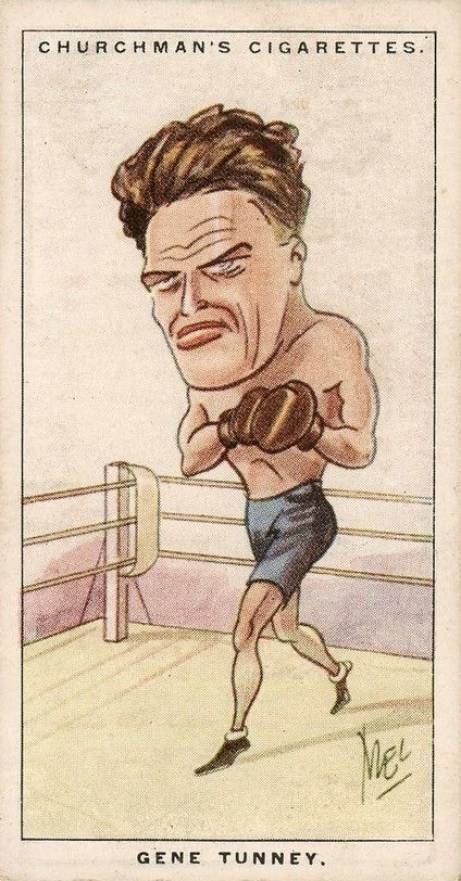 1928 W.A. & A.C. Churchman Men of the Moment-Small Gene Tunney #16 Other Sports Card