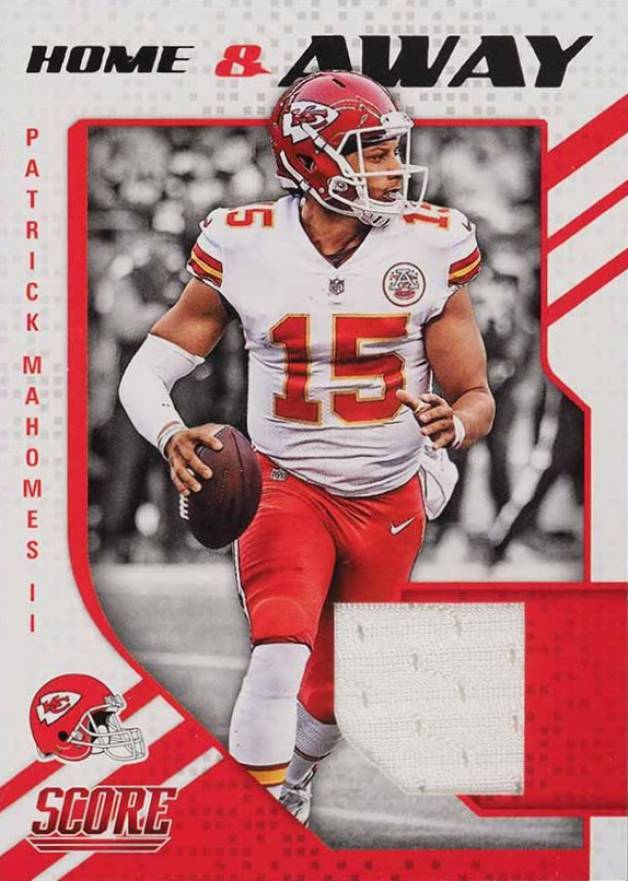 2018 Panini Score Home & Away Jerseys Patrick Mahomes II #12 Football Card