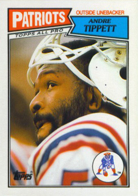 1987 Topps American/UK Andre Tippett #28 Football Card