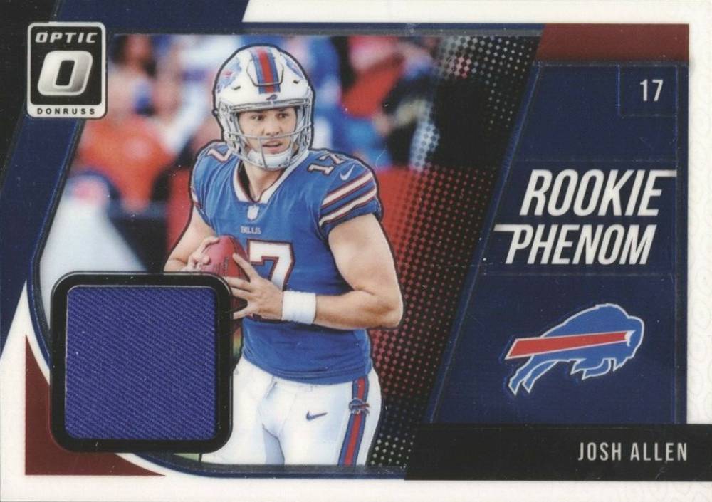 2018 Panini Donruss Optic Rookie Phenom Relics Josh Allen #JA Football Card