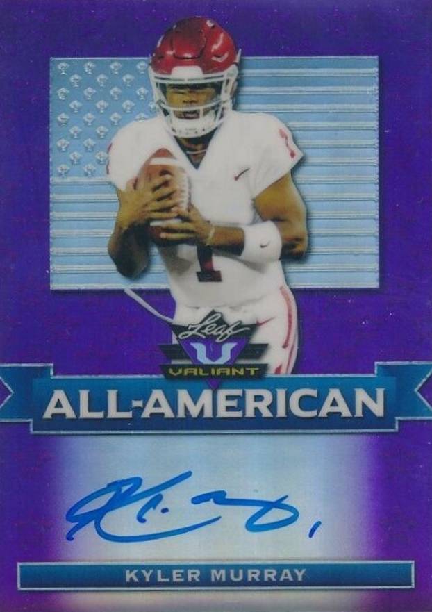 2019 Leaf Valiant All-American Autographs Kyler Murray #AAKM1 Football Card