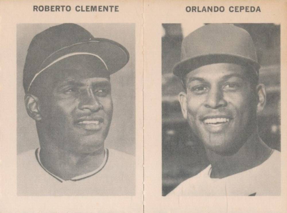 1969 Milton Bradley Orlando Cepeda/Roberto Clemente # Baseball Card