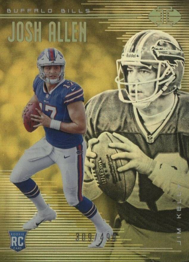 2018 Panini Illusions Jim Kelly/Josh Allen #19 Football Card