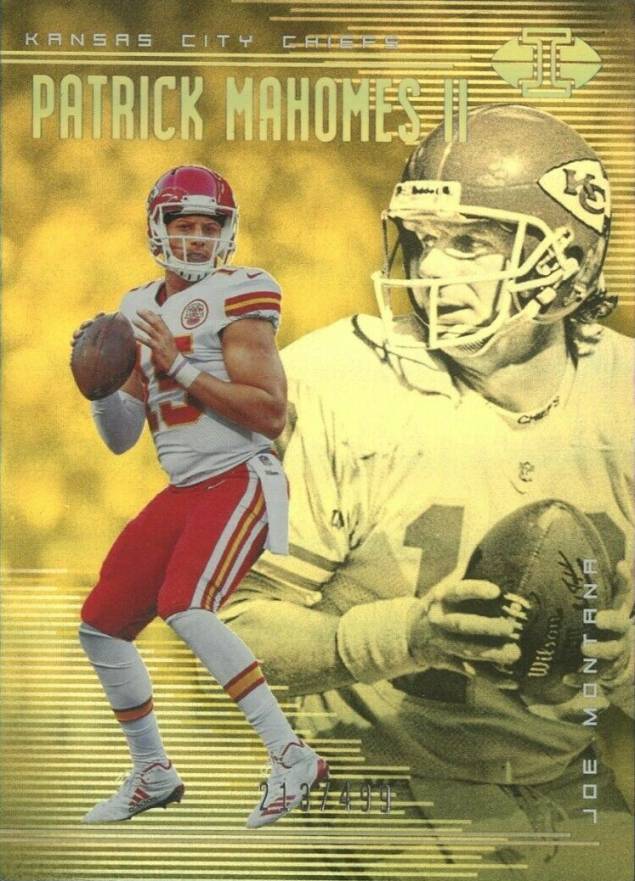 2018 Panini Illusions Joe Montana/Patrick Mahomes II #45 Football Card