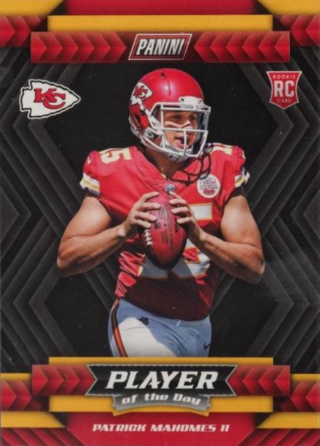 2017 Panini Player of the Day Rookies Patrick Mahomes II #R4 Football Card