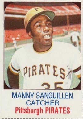 1975 Hostess Manny Sanguillen #21 Baseball Card