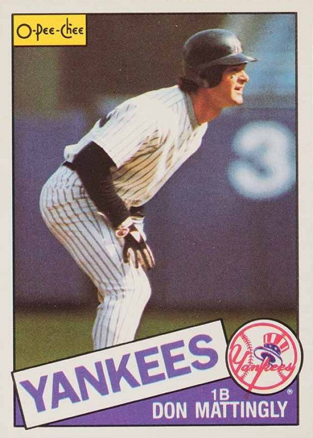 1985 O-Pee-Chee Don Mattingly #324 Baseball Card