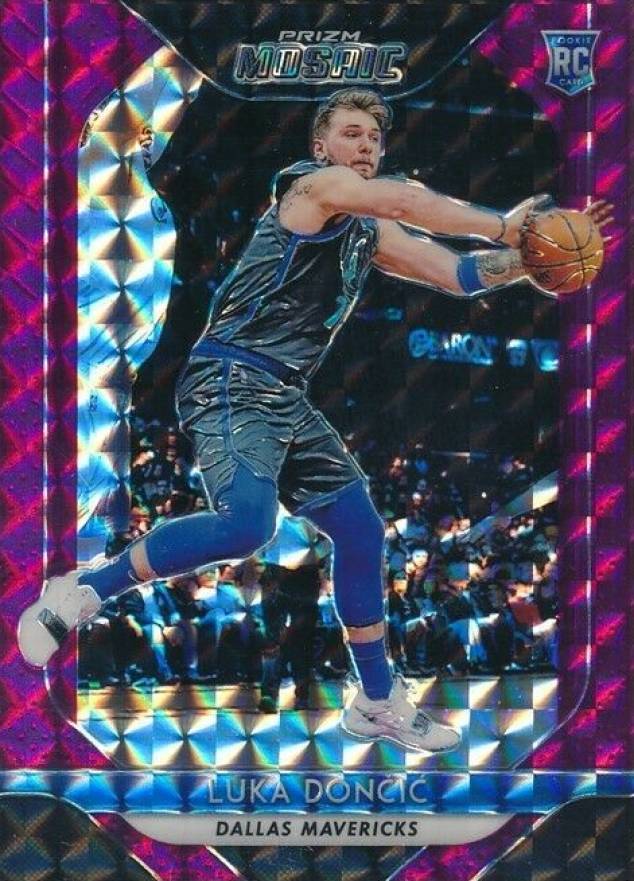 2018 Panini Prizm Mosaic Luka Doncic #68 Basketball Card