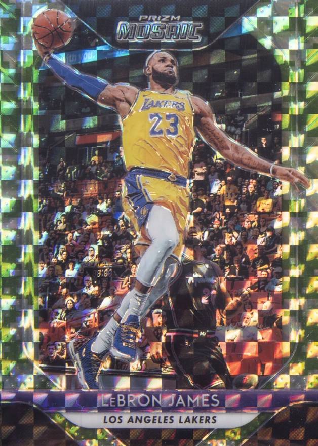 2018 Panini Prizm Mosaic LeBron James #65 Basketball Card