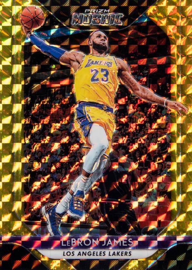 2018 Panini Prizm Mosaic LeBron James #65 Basketball Card