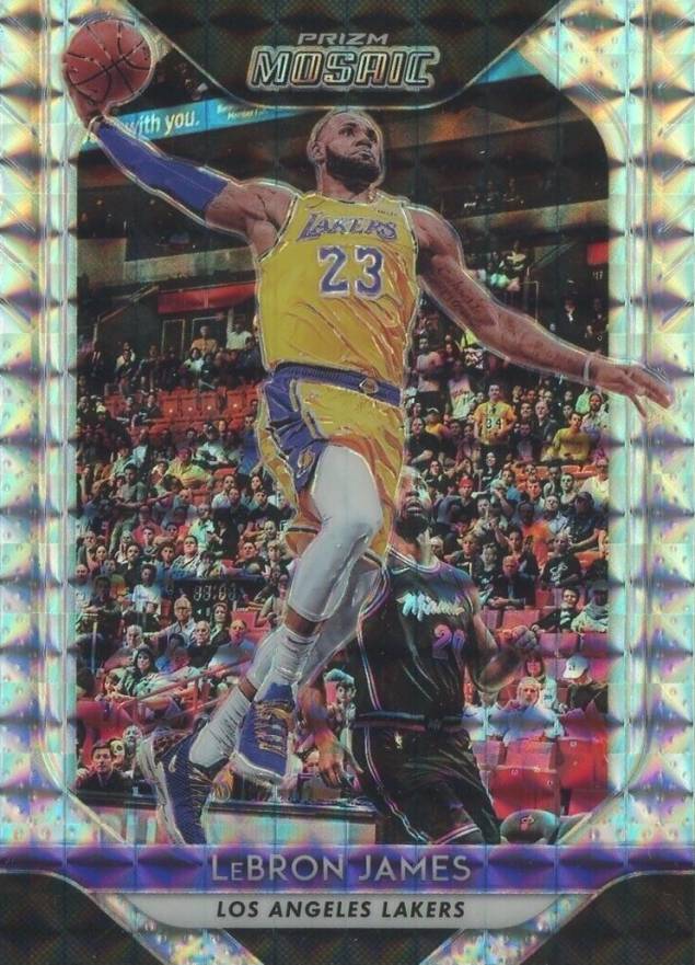 2018 Panini Prizm Mosaic LeBron James #65 Basketball Card