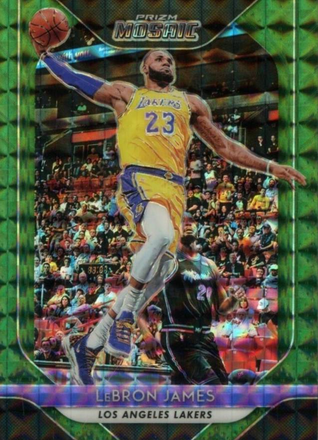 2018 Panini Prizm Mosaic LeBron James #65 Basketball Card