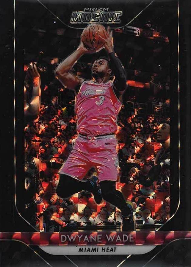 2018 Panini Prizm Mosaic Dwyane Wade #28 Basketball Card