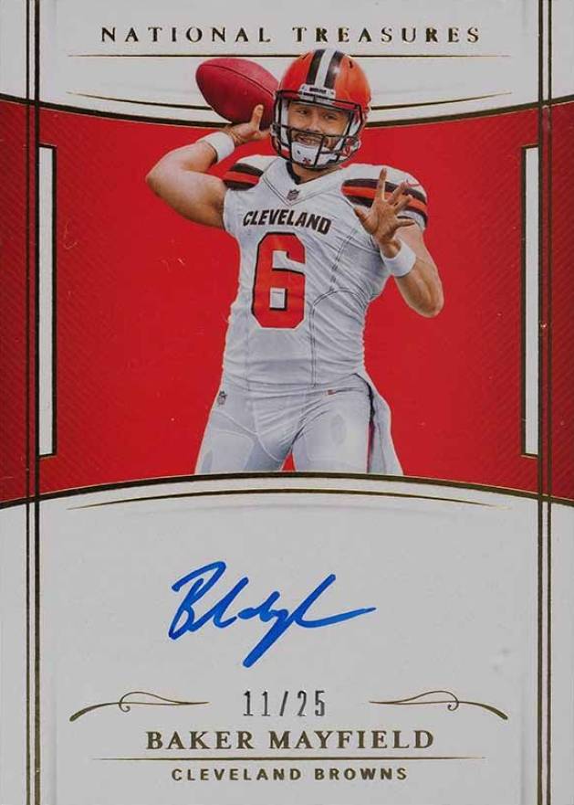 2018 Panini National Treasures Rookie Signatures Baker Mayfield #RS-BM Football Card