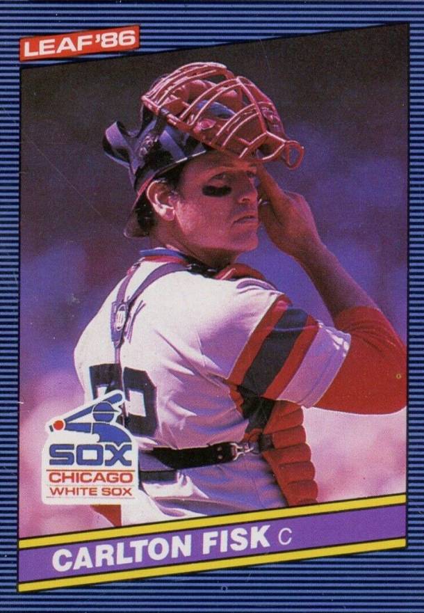 1986 Leaf Carlton Fisk #163 Baseball Card