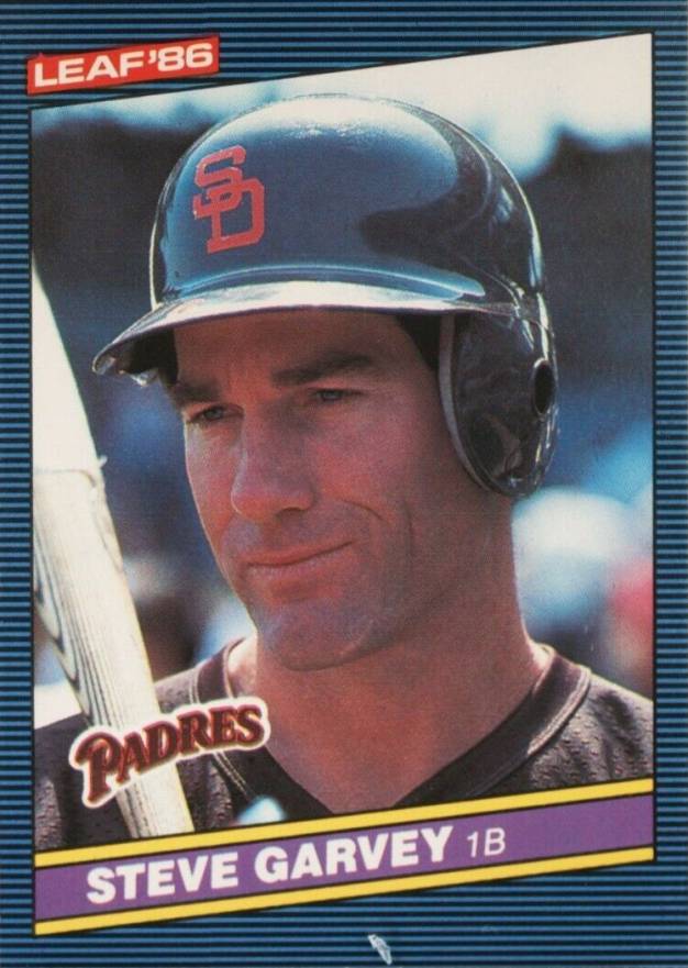 1986 Leaf Steve Garvey #56 Baseball Card