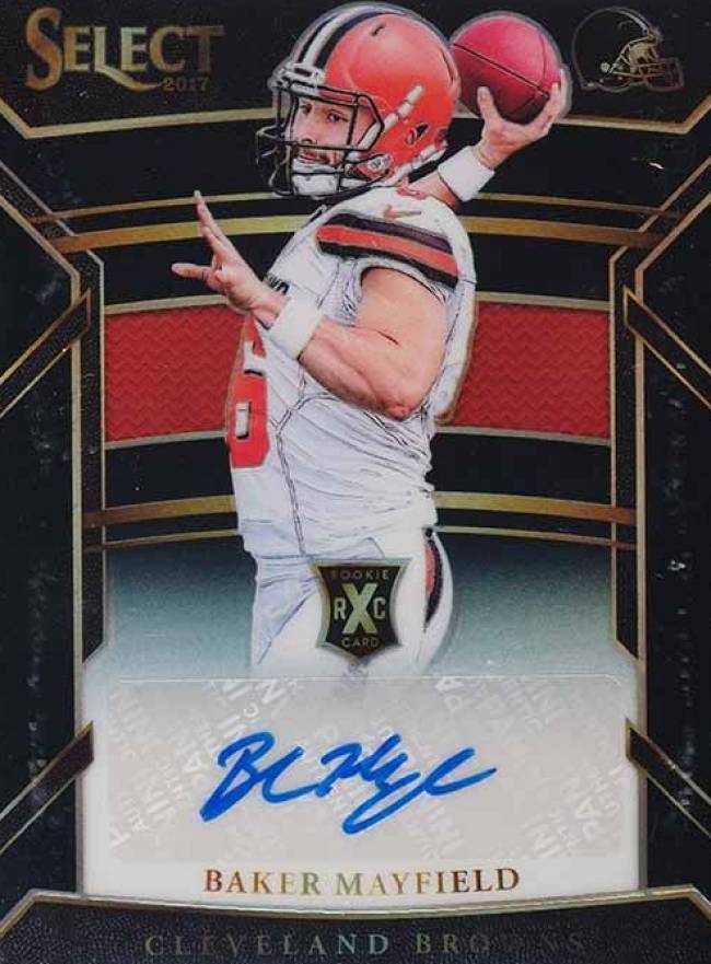 2017 Panini Select '18 NFL Draft XRC Prizm Redemption Baker Mayfield #321 Football Card