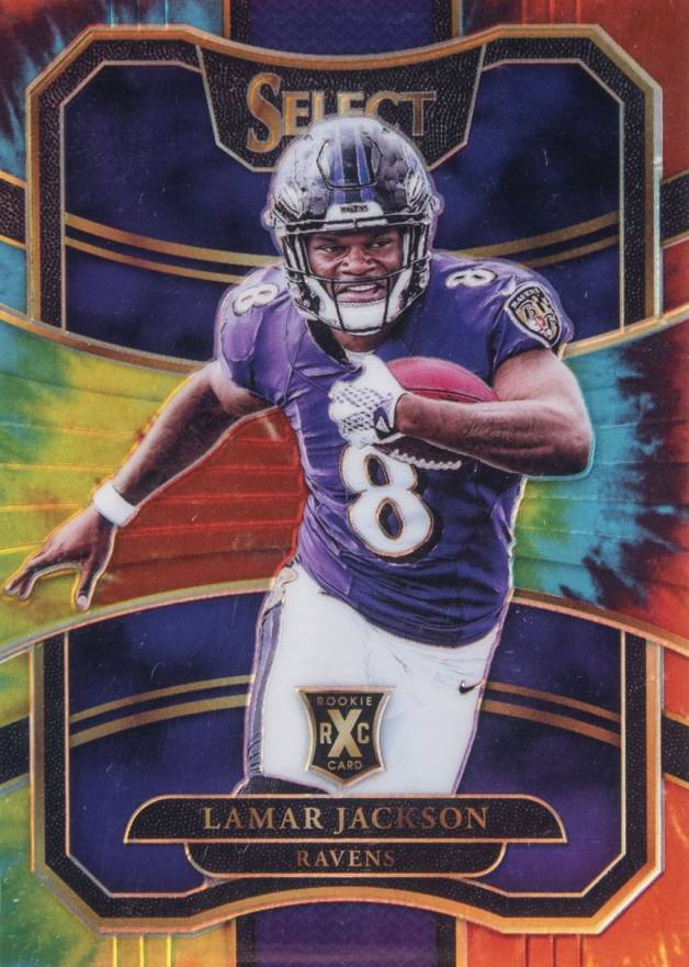 2017 Panini Select '18 NFL Draft XRC Prizm Redemption Lamar Jackson #305 Football Card