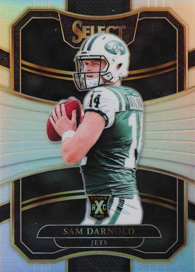 2017 Panini Select '18 NFL Draft XRC Prizm Redemption Sam Darnold #302 Football Card