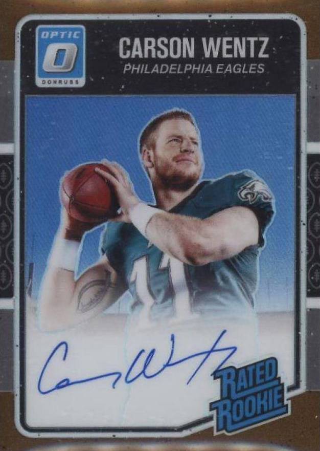 2016 Panini Donruss Optic Carson Wentz #156 Football Card