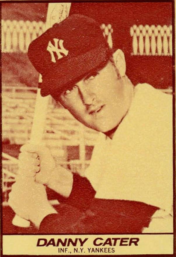 1971 Milk Duds Danny Cater # Baseball Card