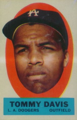 1963 Topps Peel-Offs Tommy Davis # Baseball Card