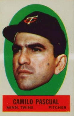 1963 Topps Peel-Offs Camilo Pascual # Baseball Card