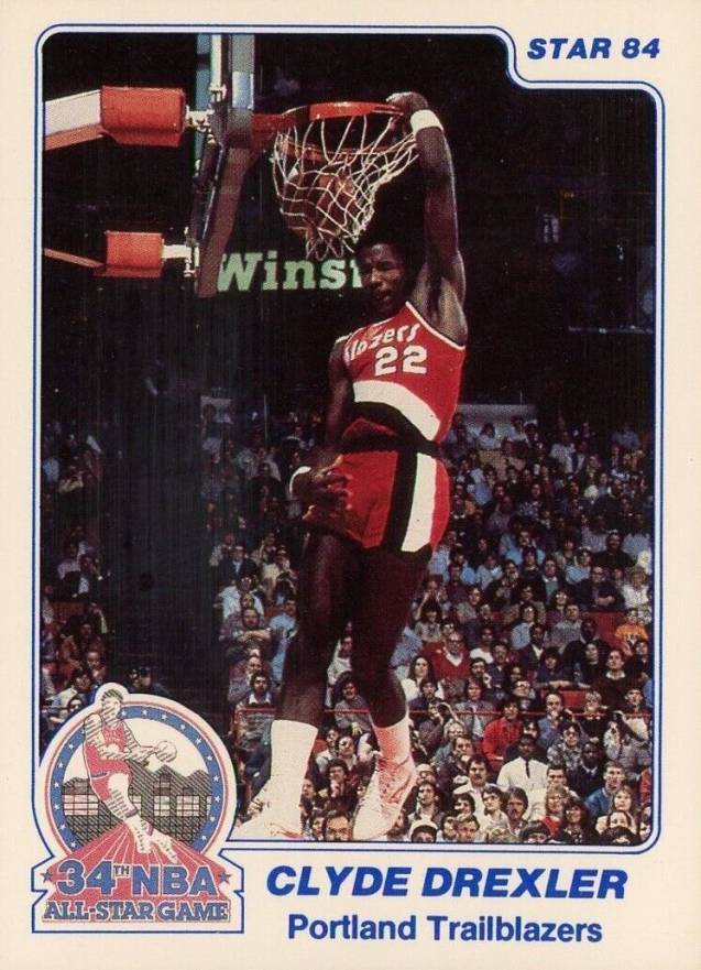 1984 Star Slam Dunk Clyde Drexler #3 Basketball Card