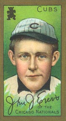 1911 Gold Borders Hindu Johnny Evers #65 Baseball Card