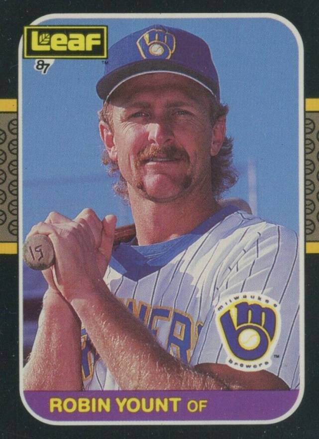 1987 Leaf Robin Yount #67 Baseball Card