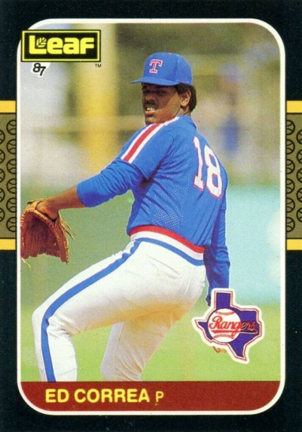 1987 Leaf Ed Correa #145 Baseball Card