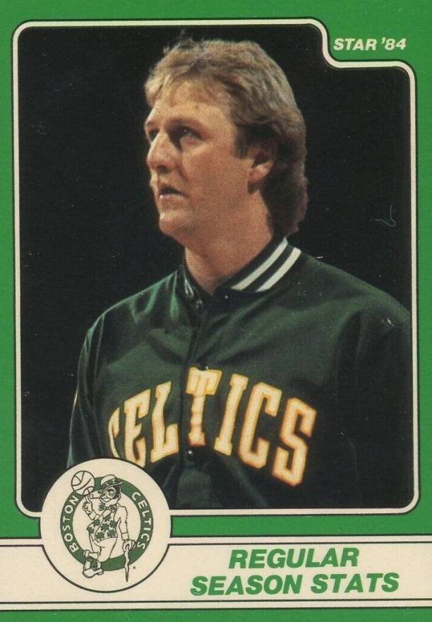 1984 Star Larry Bird Regular Season Stats #4 Basketball Card