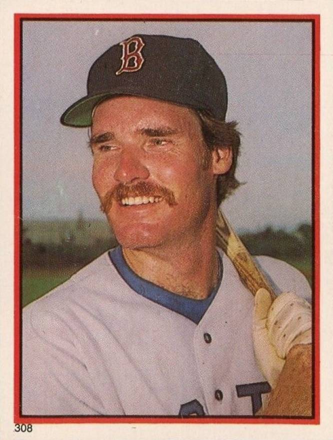 1983 Topps Stickers Wade Boggs #308 Baseball Card