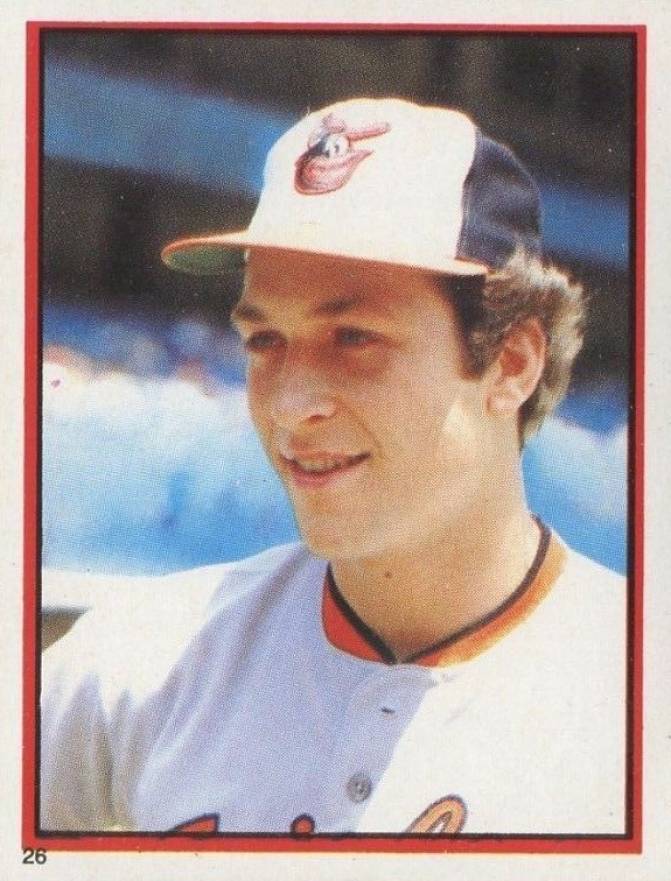 1983 Topps Stickers Cal Ripken Jr. #26 Baseball Card