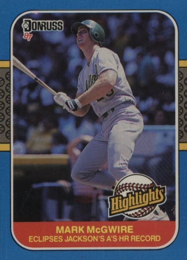 1987 Donruss Highlights Mark McGwire #46 Baseball Card