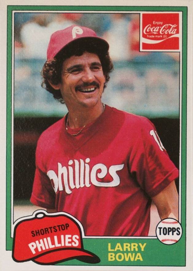 1981 Coca-Cola Larry Bowa #2 Baseball Card