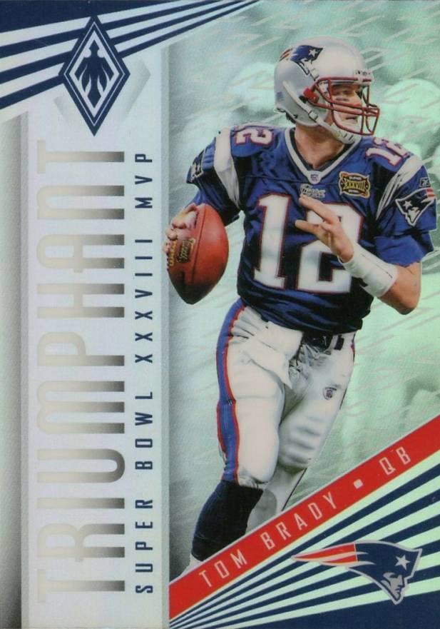 2017 Panini Phoenix Triumphant Tom Brady #TB-3 Football Card