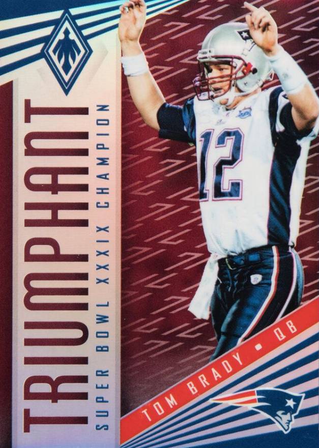 2017 Panini Phoenix Triumphant Tom Brady #TB-4 Football Card