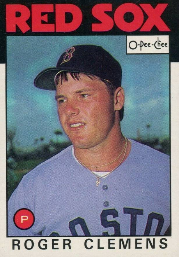 1986 O-Pee-Chee Roger Clemens #98 Baseball Card