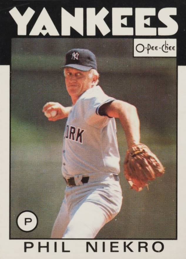 1986 O-Pee-Chee Phil Niekro #246 Baseball Card