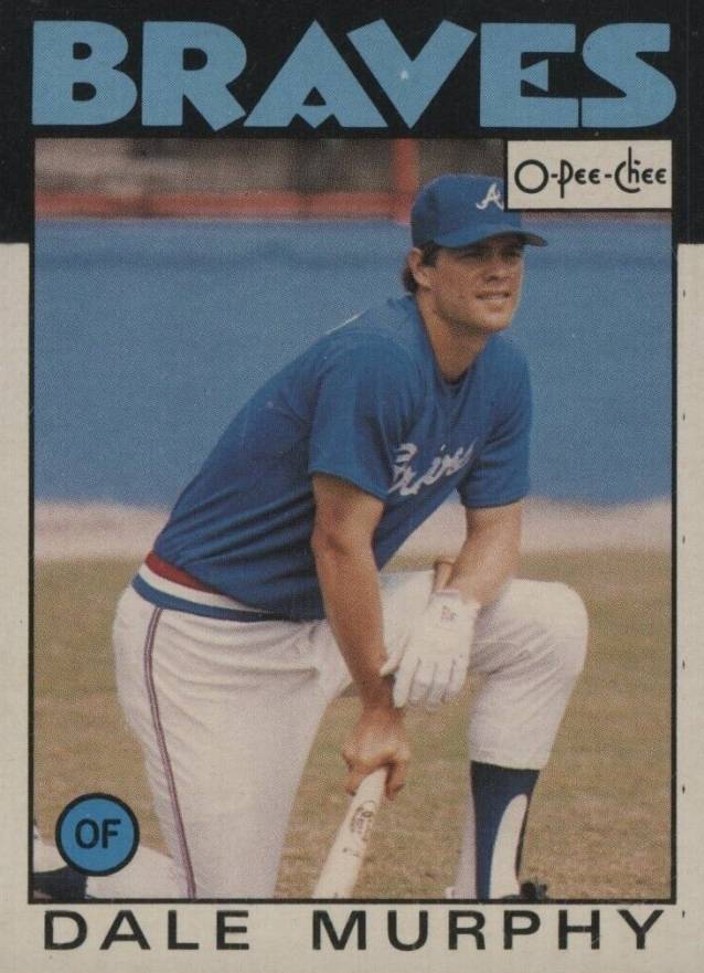 1986 O-Pee-Chee Dale Murphy #197 Baseball Card