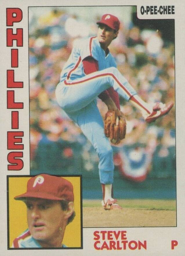 1984 O-Pee-Chee Steve Carlton #214 Baseball Card