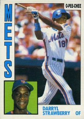 1984 O-Pee-Chee Darryl Strawberry #182 Baseball Card