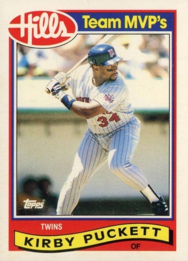 1989 Hills Team MVP's Kirby Puckett #23 Baseball Card