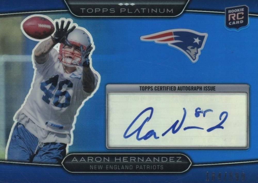 2010 Topps Platinum Aaron Hernandez #69 Football Card