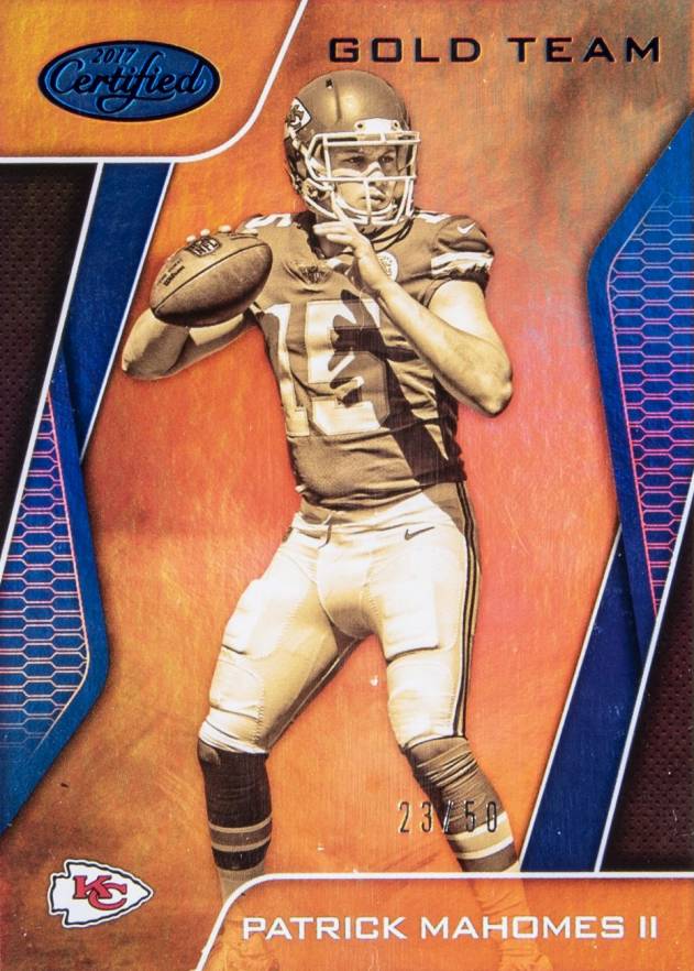 2017 Panini Certified Gold Team Patrick Mahomes II #GTPM Football Card