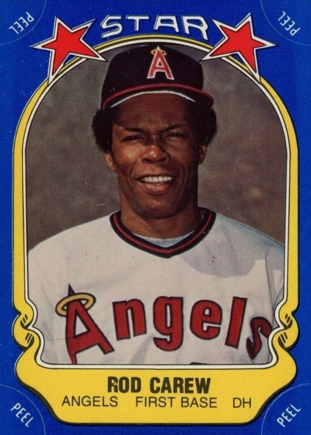 1981 Fleer Star Stickers Rod Carew #40 Baseball Card